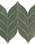 Green Leaf Mosaic Tile