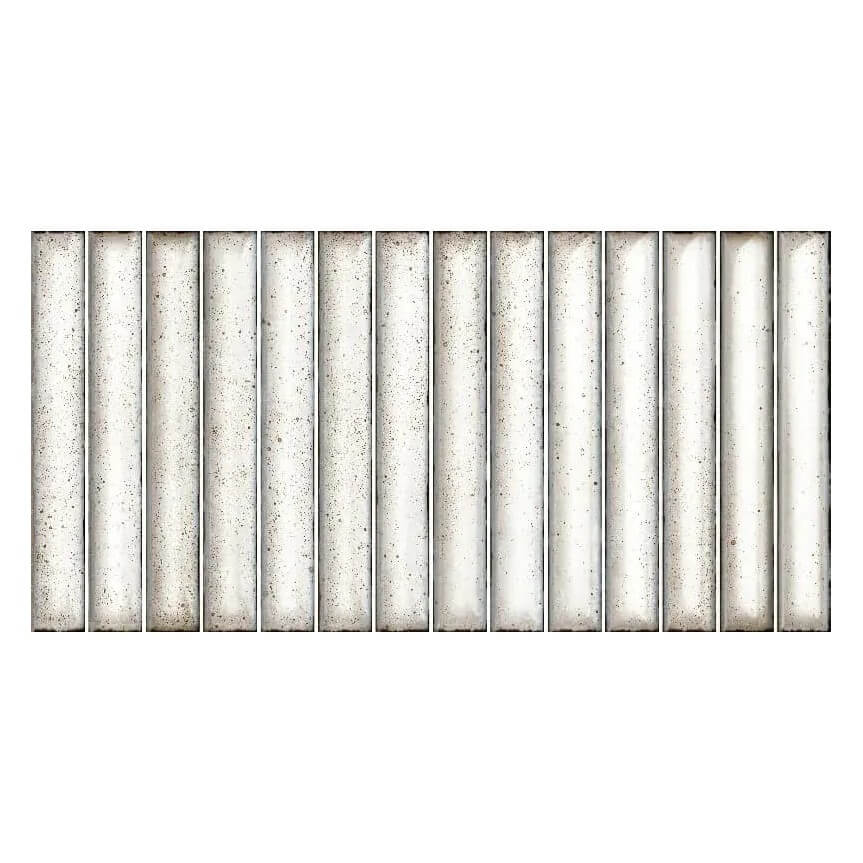Chalky White Porcelain Kit Kat Tiles