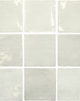 Glossy Light Gray Ceramic 5 x 5 Tile - TileBuys