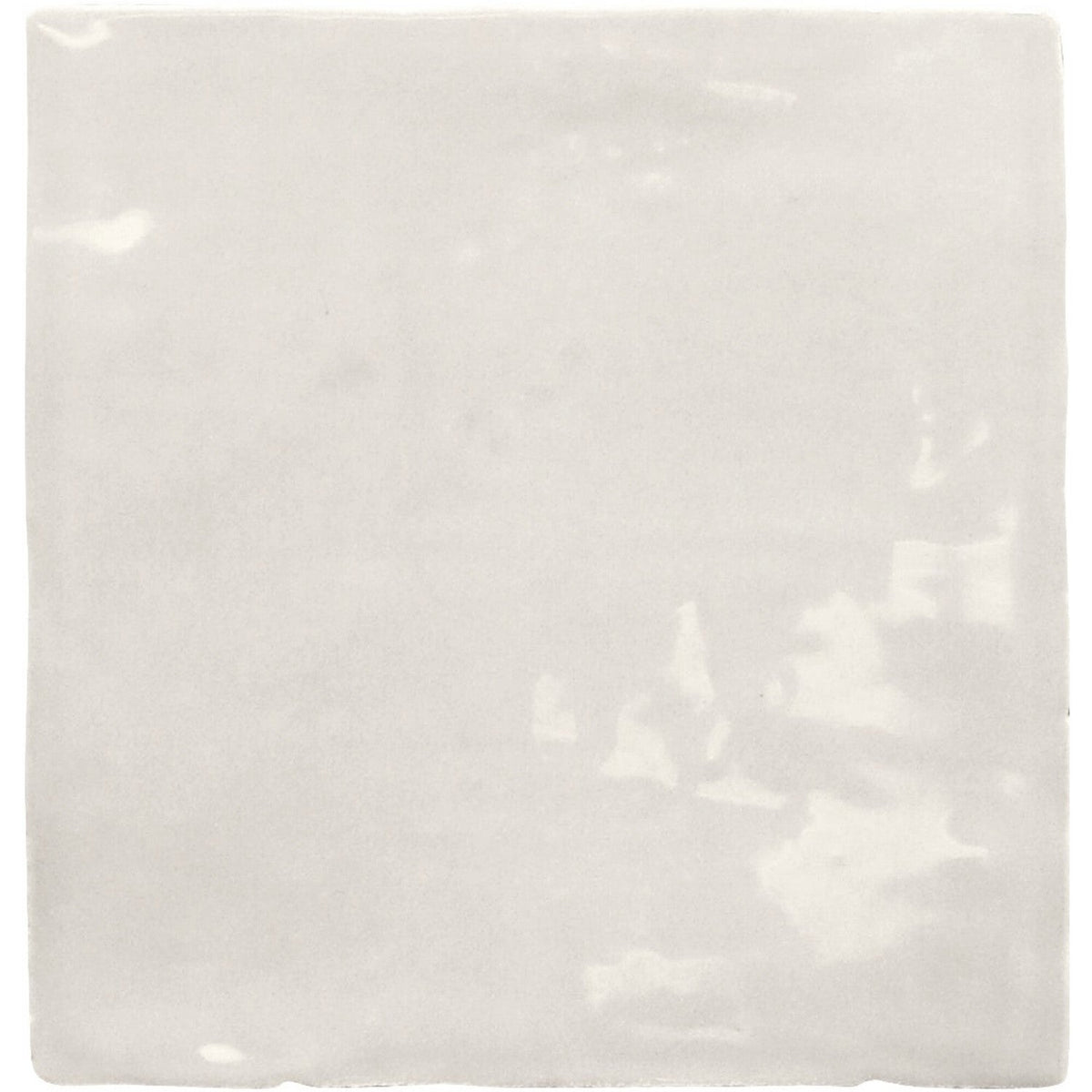 Glossy Light Gray Ceramic 5 x 5 Tile - TileBuys