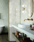 Glossy Light Gray Ceramic 5 x 5 Tile - TileBuys