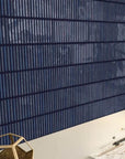 Glossy Midnight Blue Kit Kat Tile Backplash