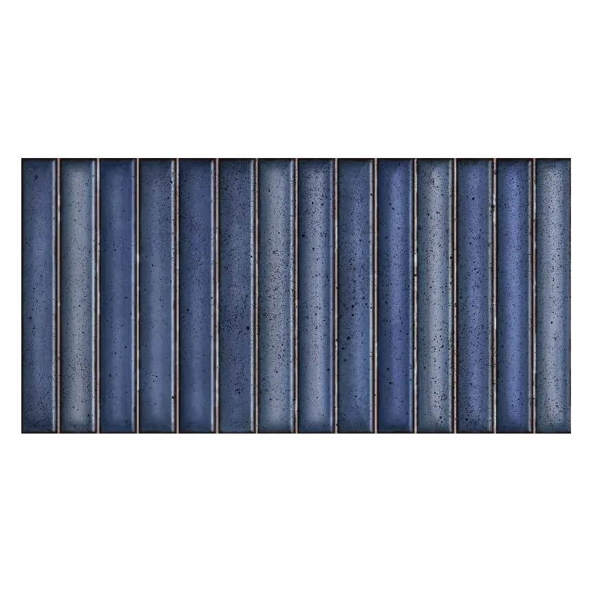 Glossy Midnight Blue Porcelain Kit Kat Tiles