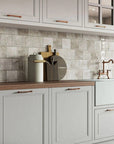 Glossy Off White Ceramic 6 x 6 Backsplash Tile - TileBuys
