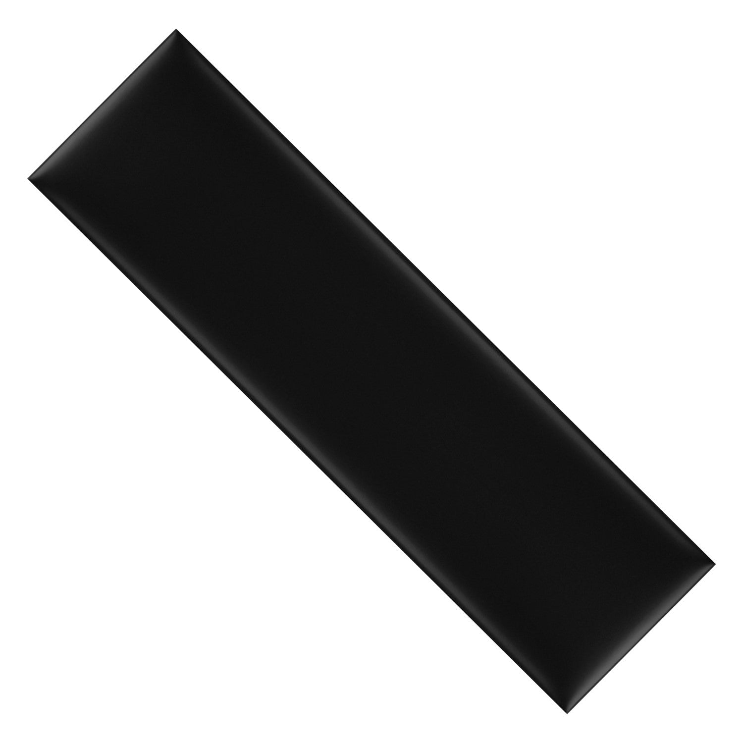 Glossy or Matte Black Ceramic 3 x 10 Black Wall Tile - TileBuys