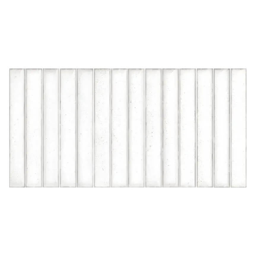 Glossy Polar White Kit Kat Tiles