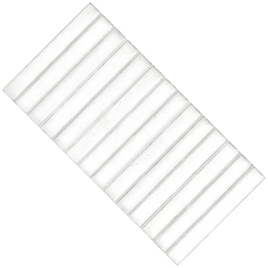 Polar White Porcelain Kit Kat Tiles