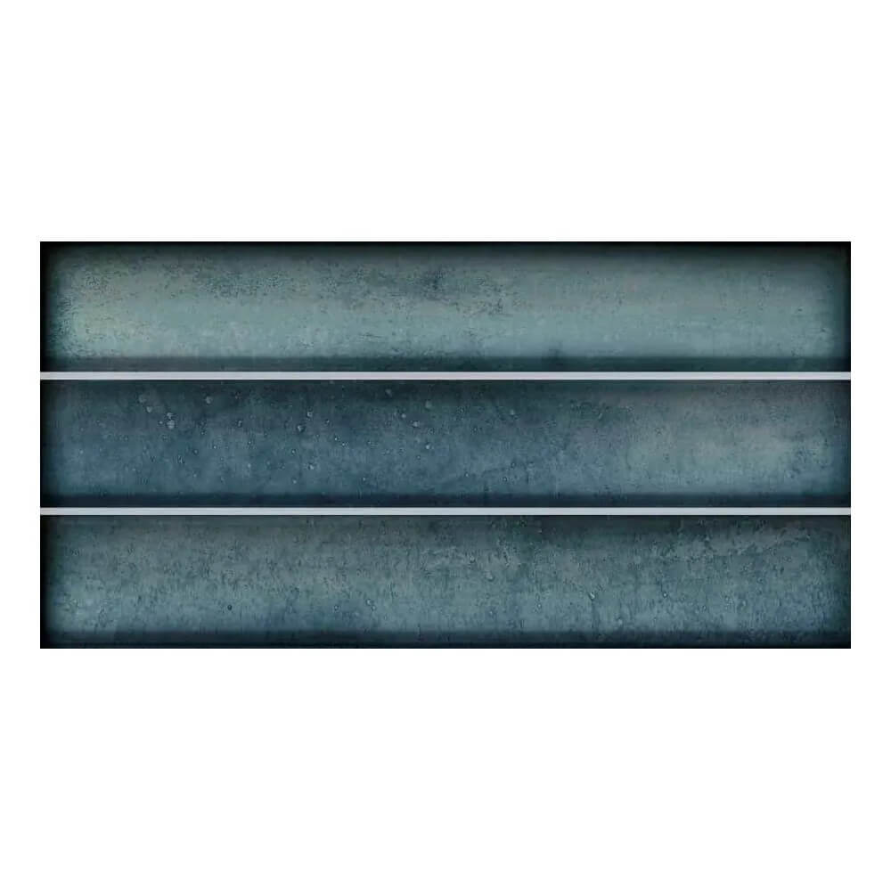 Glossy Sea Blue Kit Kat Tiles