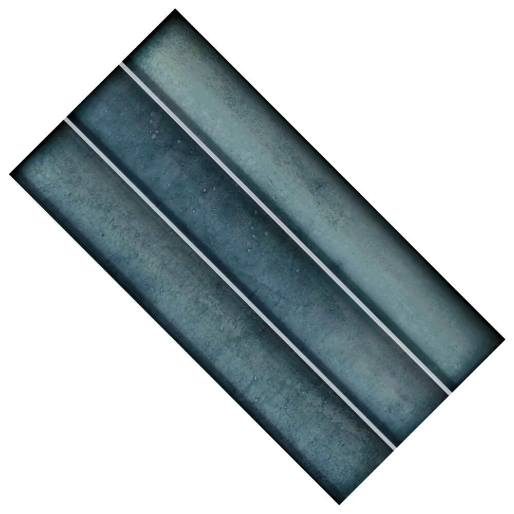 Glossy Sea Blue Kit Kat Tiles