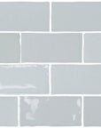 Glossy Sky Blue Ceramic 2.5x5" Subway Mosaic Tile Backsplash - TileBuys