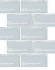 Glossy Sky Blue Ceramic 2.5x5" Subway Mosaic Tile Backsplash - TileBuys