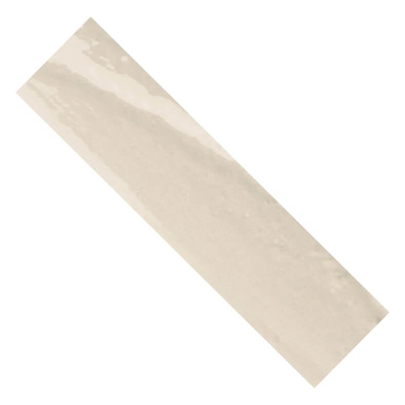 Light Beige Textured Ceramic Subway Tile