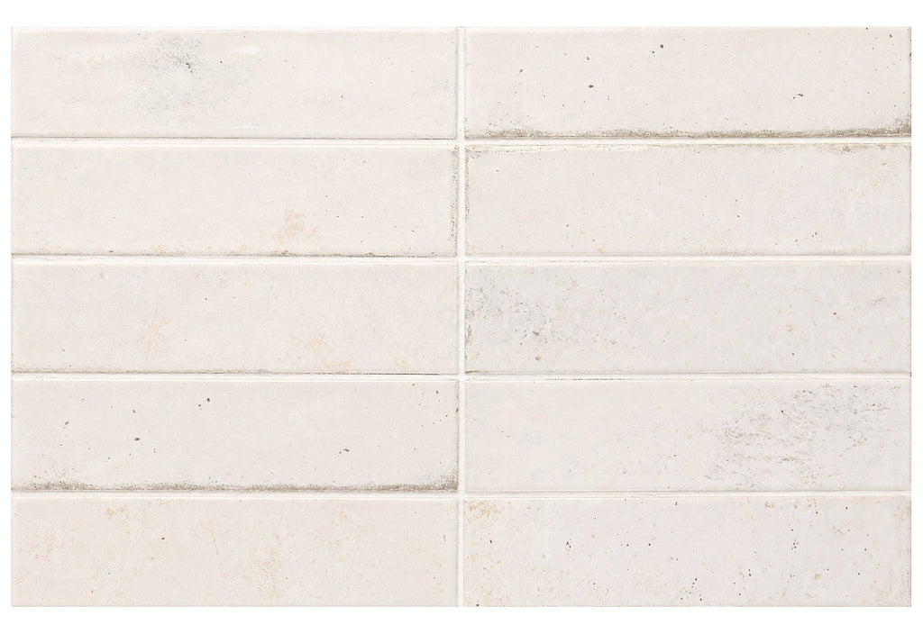 White Ceramic 2x8 Subway Wall Tiles