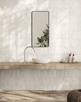White Ceramic 2x8 Subway Wall Tile Backsplash