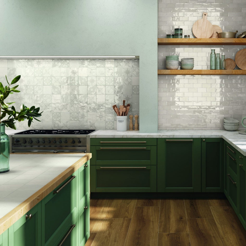 Glossy White Ceramic 5 x 5 Tile - TileBuys