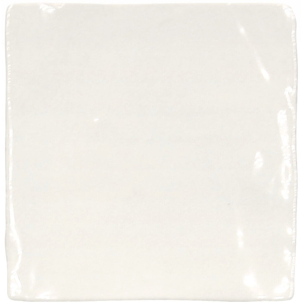 Glossy White Ceramic 5 x 5 Tile - TileBuys