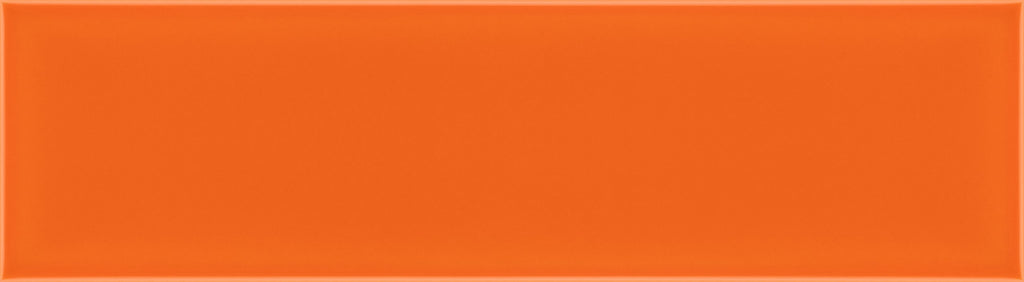 Glossy Ceramic 3 x 10 Subway Wall Tile in Orange