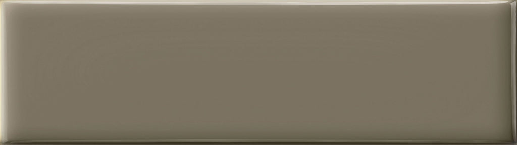 Glossy Ceramic 3 x 10 Subway Wall Tile in Dark Taupe