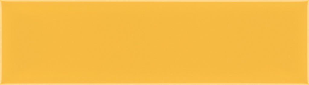 Glossy Ceramic 3 x 10 Subway Wall Tile in Golden Yellow