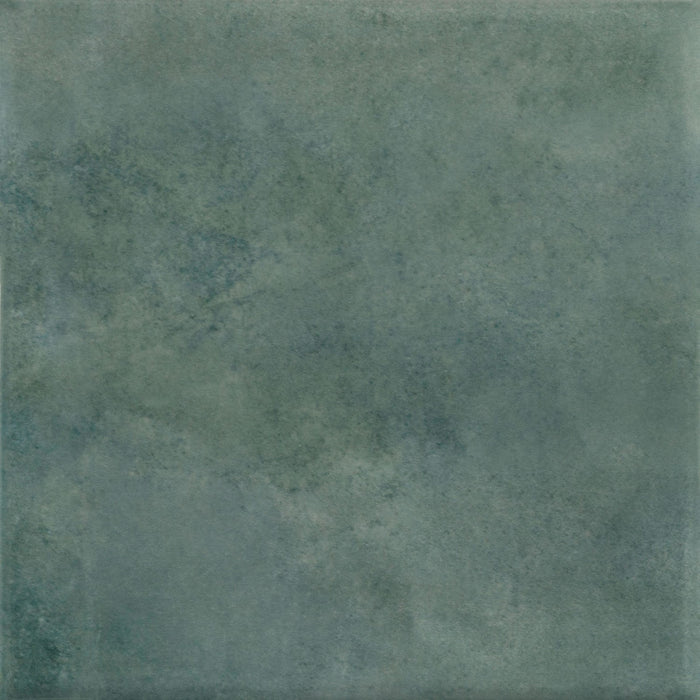 Glossy Green Ceramic 6 x 6 Square Backsplash Tile