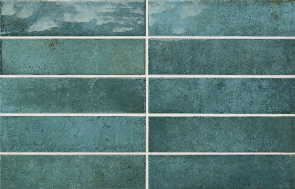 Turquoise 2x8 Ceramic Subway Wall Tiles