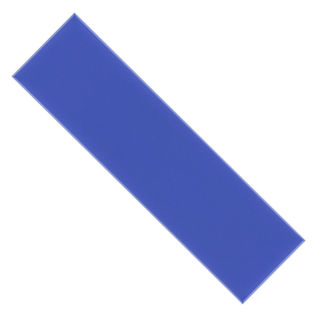 Glossy Ceramic 3 x 10 Subway Wall Tile in Ultramarine Blue