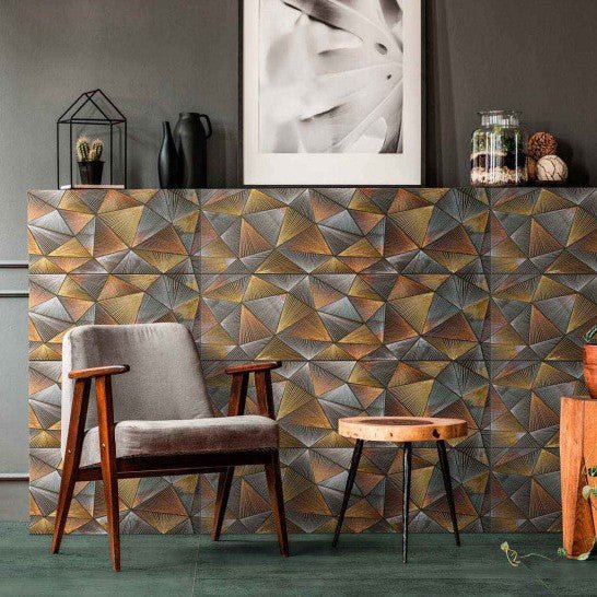 Green Distressed Metal Look Porcelain 24x24 Wall and Floor Tile