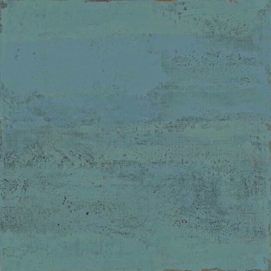 Green Distressed Metal Look Porcelain 24x24 Wall and Floor Tile