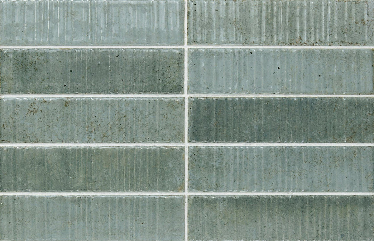 Jade 2x8 Textured Ceramic Subway Tiles