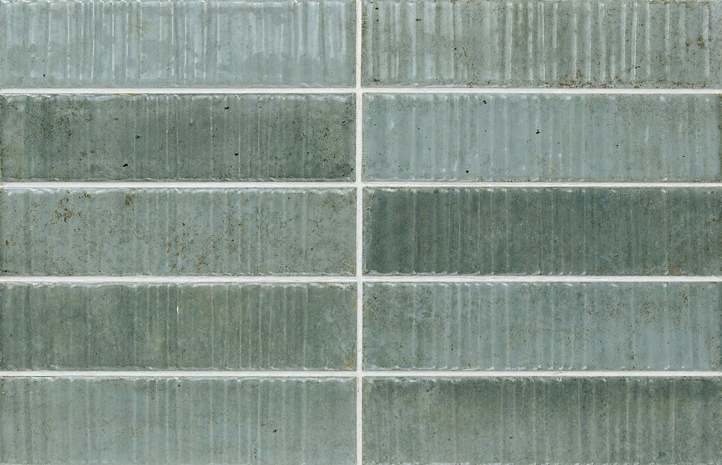 Jade 2x8 Textured Ceramic Subway Tiles