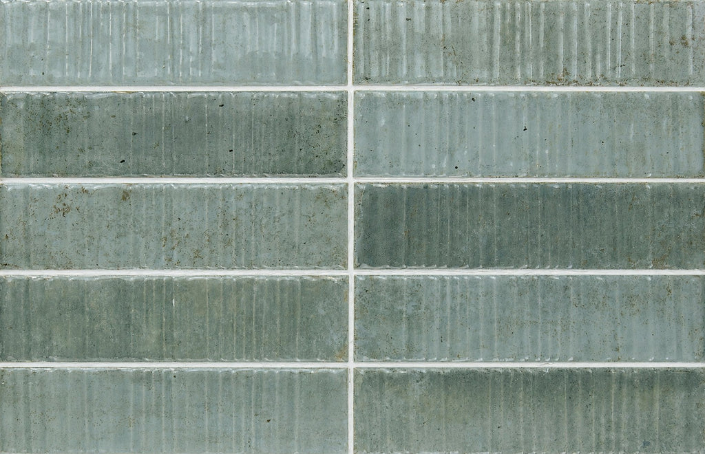Jade 2x8 Textured Ceramic Subway Tiles