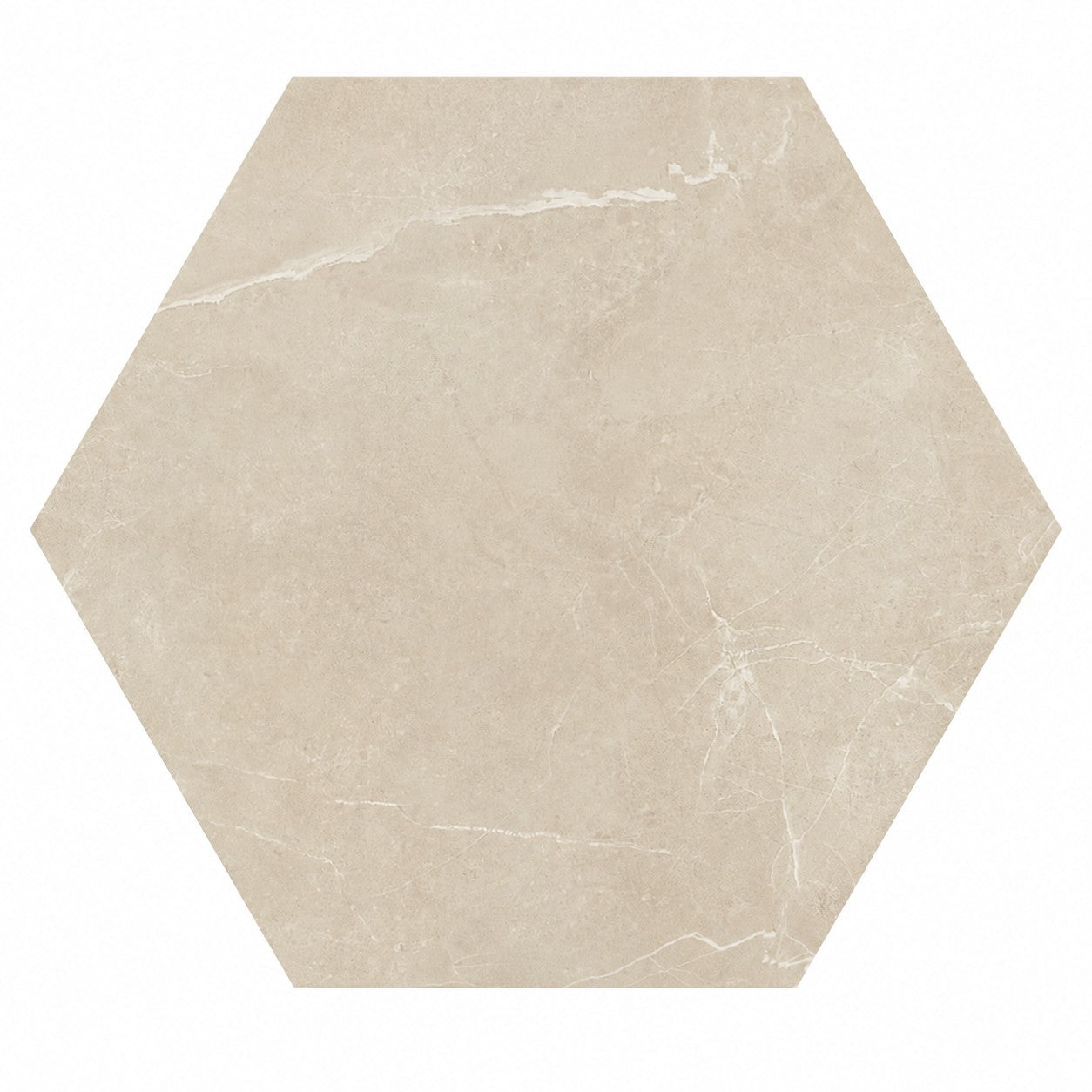 Beige Stone Look Porcelain Hexagon Tile 