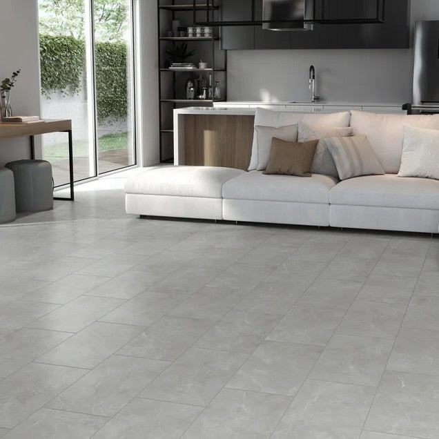 Keystone Gray Matte Porcelain 12x24 Tile Floor