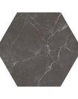 Keystone Onyx Matte Black Porcelain 8x9 Hexagon Tile