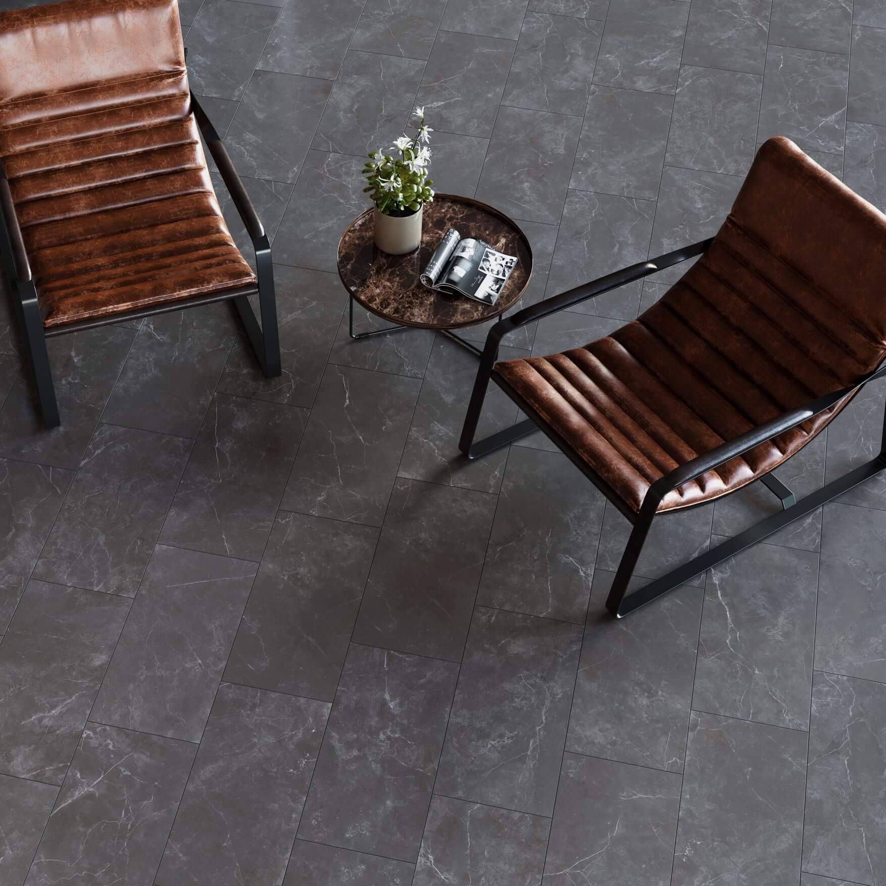 Keystone Onyx Matte Porcelain 12x24 Tile Floor