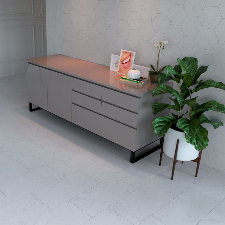 Keystone White 12x24 Floor Tile