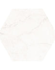 Keystone White Matte Porcelain 8x9 Hexagon Tile - TileBuys