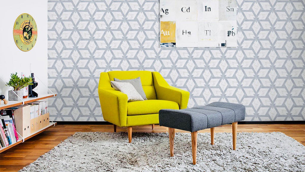 Large Patterned Hexagon Waterjet Mosaic Tile in Dolomite White, Latin Gray Marble, Mother of Pearl - TileBuys