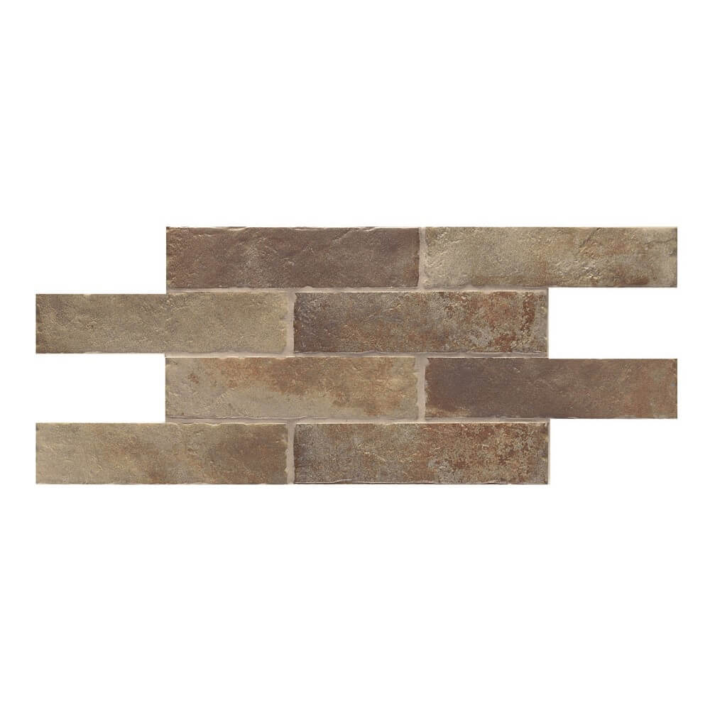 Light Brown Brick Look Subway Porcelain Tile - TileBuys