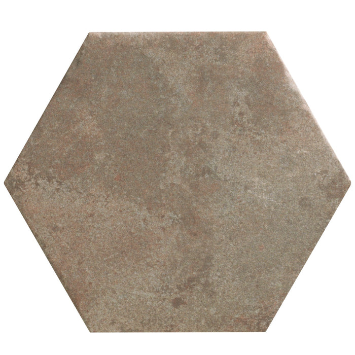 Light Brown Brick Look Hexagon Porcelain Tile