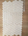 Luxe Tuscant Flower Marble Waterjet Mosaic Tile - Carrara White | TileBuys