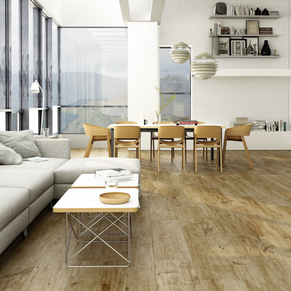 Porcelain Maple Wood Floor Tiles - 10x40" (18.77 Sq Ft)
