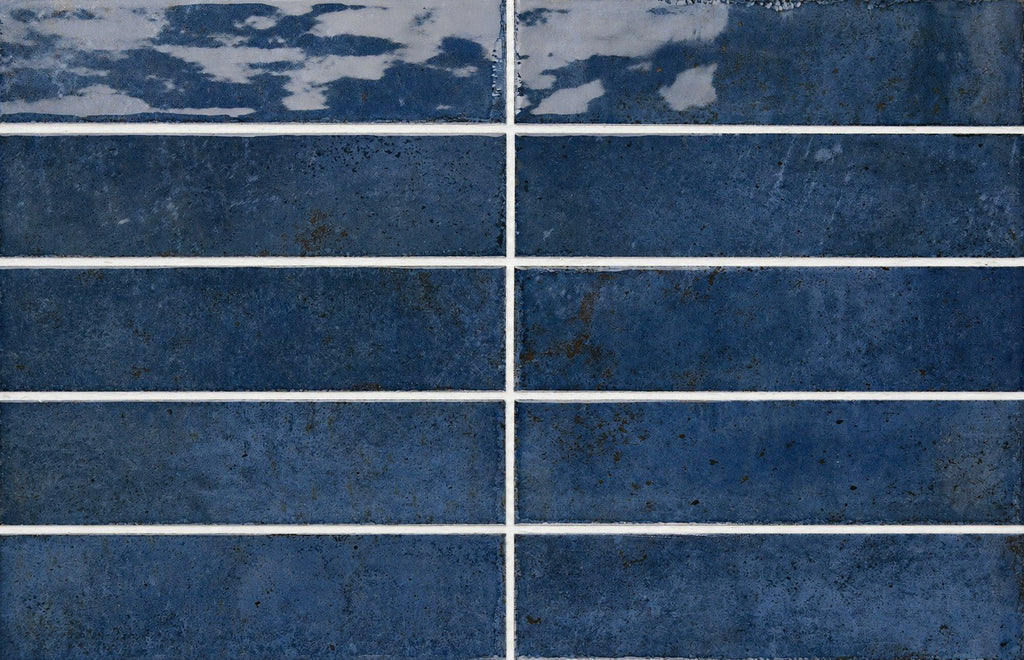 Marine Blue 2x8 Ceramic Subway Tiles