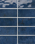 Marine Blue 2x8 Ceramic Subway Tiles