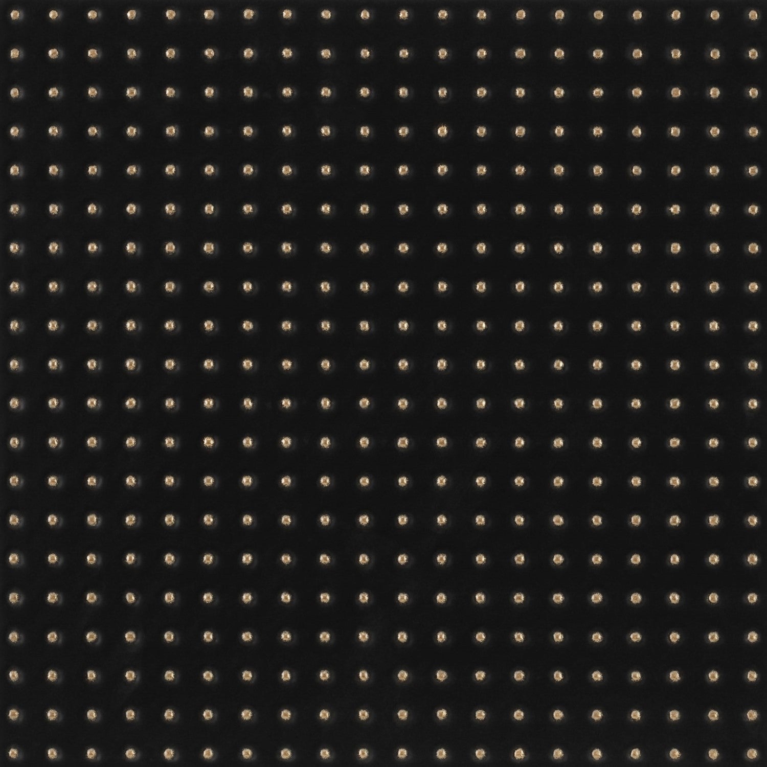 Matte Black 12 x 12 Wall Tile with Gold Dots in Grid Pattern - TileBuys