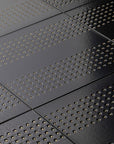 Matte Black 12 x 12 Wall Tile with Gold Dots in Tandem - TileBuys