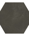 Matte Black 9x10" Hexagon Porcelain Tiles - TileBuys