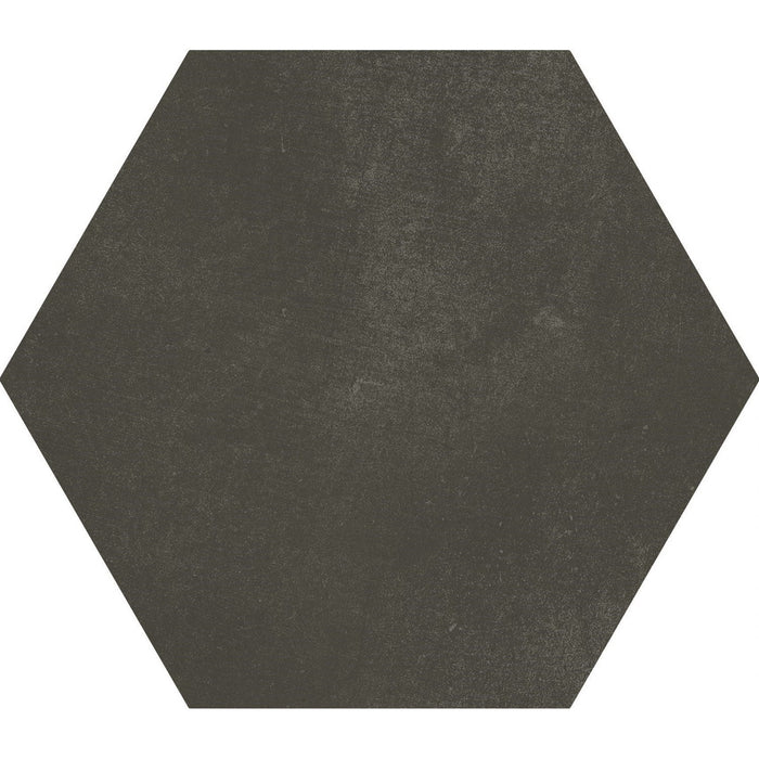 Matte Black 9x10" Hexagon Porcelain Tiles - TileBuys