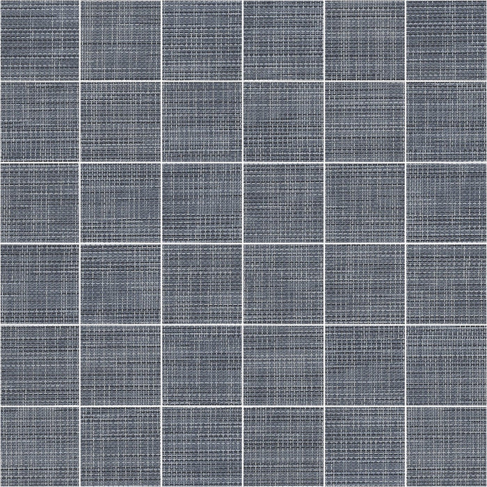 Blue Fabric Look 2" Squares Porcelain Tile