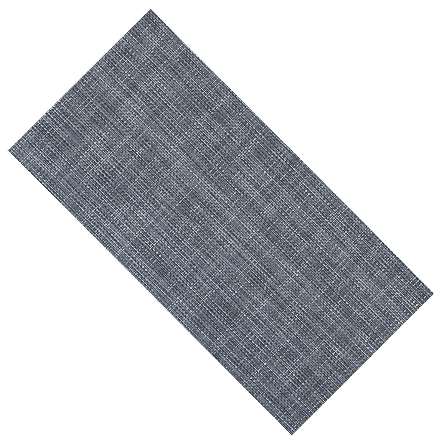 Matte Blue Woven Fabric Look 12x24 Porcelain Tile